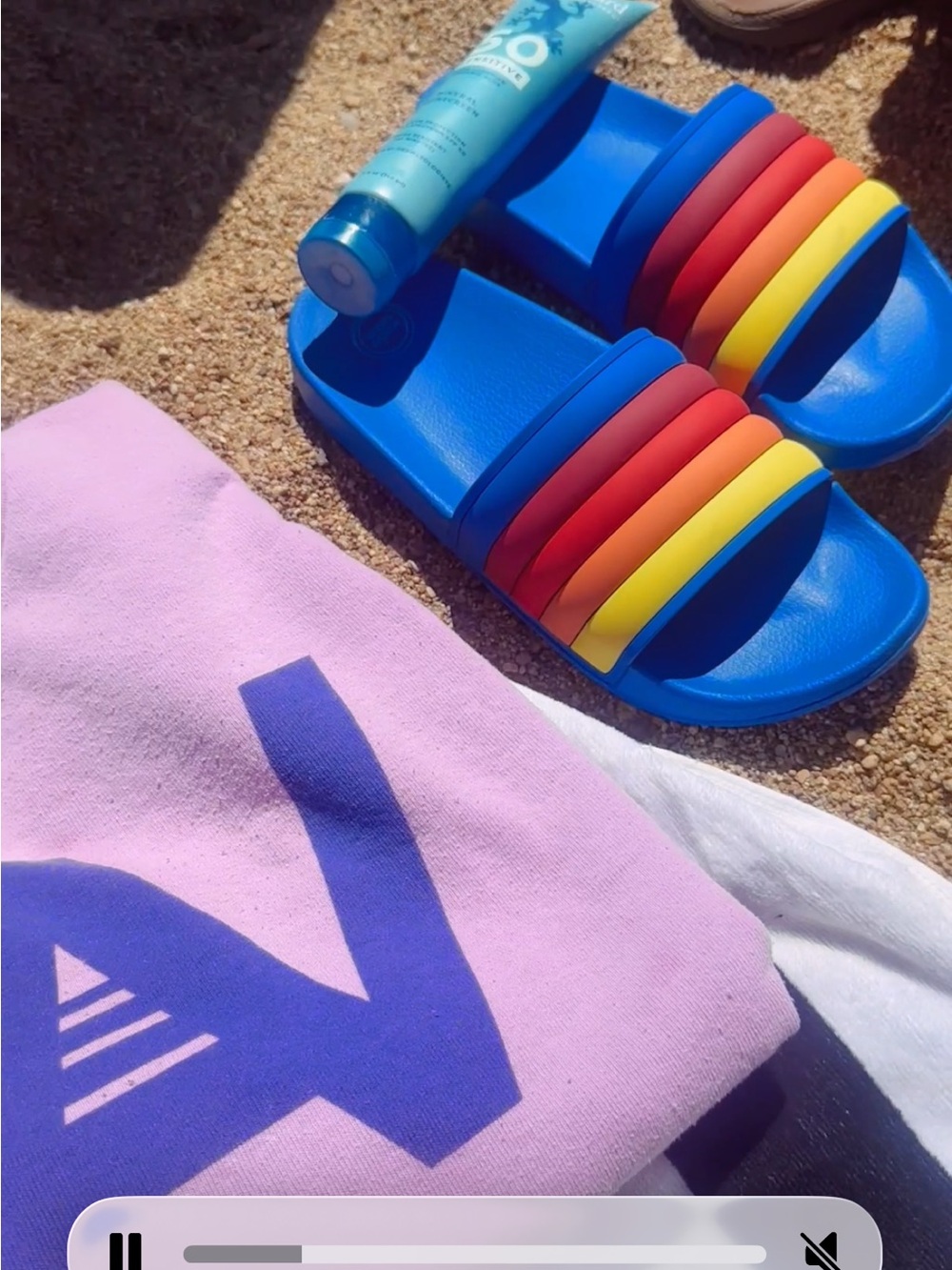 Aviator nation inspired slides Rainbow